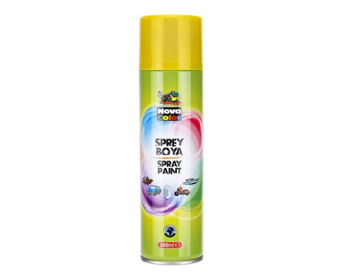 Краска аэрозольная 200мл желтая., NOVA COLOR NC-800 (15)