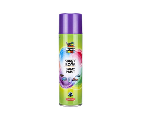 Краска аэрозольная 200мл фиолетовая, NOVA COLOR NC-808 (15)