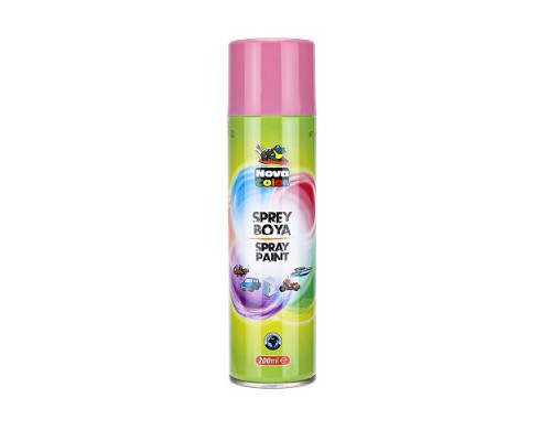 Краска аэрозольная 200мл розовая, NOVA COLOR NC-809 (15)