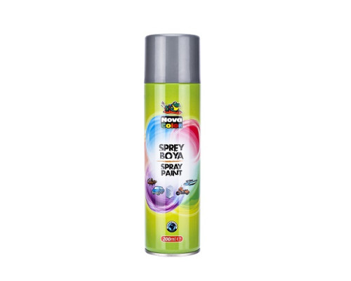 Vopsea spray argintie 200ml, NOVA COLOR NC-812 (15) Vopsea spray argintie 200ml, NOVA COLOR NC-812 (15)