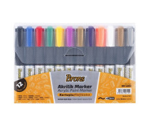 Markere acrilice 12 culori BR-4000 (12/72)