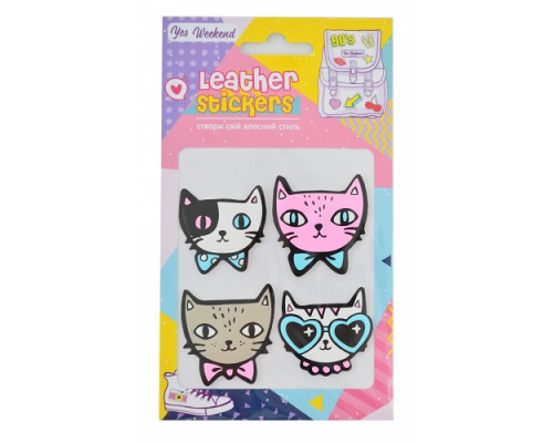 739441 Набор наклеек Leather stikers "Cats" YES 531618