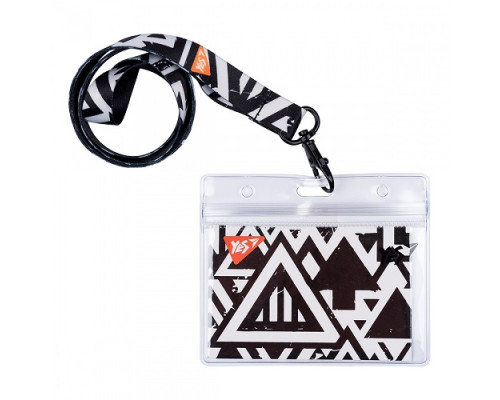 Бэйдж 60x90мм Горизонтальный, на ленте “Slash”, принт,YES 940242 (10/250)