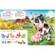 Книжка-пазл. Веселая ферма. 6 пазлов N*7241 (22Х27,5)