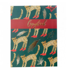 Блокнот А5/64л., клетка, неон+софт-тач лак. "Wild Cat" YES 151633 (5/60)