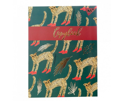 Блокнот А5/64л., клетка, неон+софт-тач лак. "Wild Cat" YES 151633 (5/60)