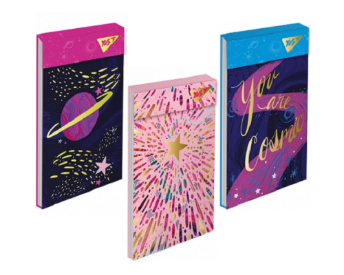 Блокнот А7+, 50л. чистый лист, на склейке "Cosmos" YES 151645 (6/390)
