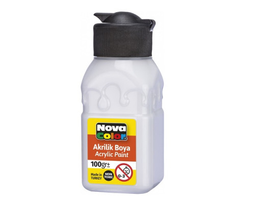 Vopsea acrilica 100ml alba NC-2014 (6/72)