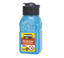 Краска акриловая 100мл бирюзовая NC-2025 (6/72)