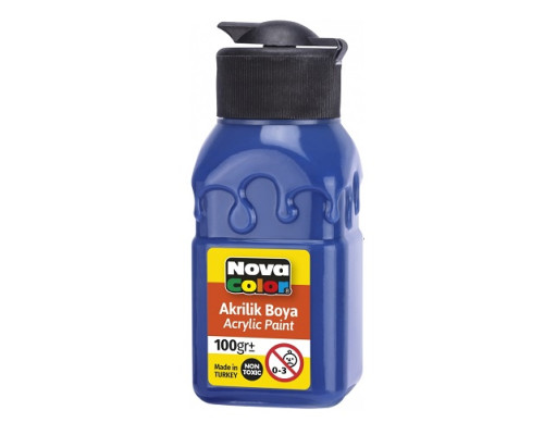 Vopsea acrilica 100ml albastru închis NC-2026 (6/72)