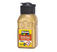 Краска акриловая 100мл золотая NC-2035 (6/72)