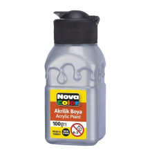 Краска акриловая 100мл серебряная NC-2036 (6/72)