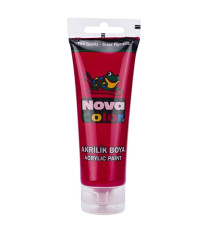 Vopsea acrilica in tub 75 gr. rosu aprins NC-2214 (6/72)