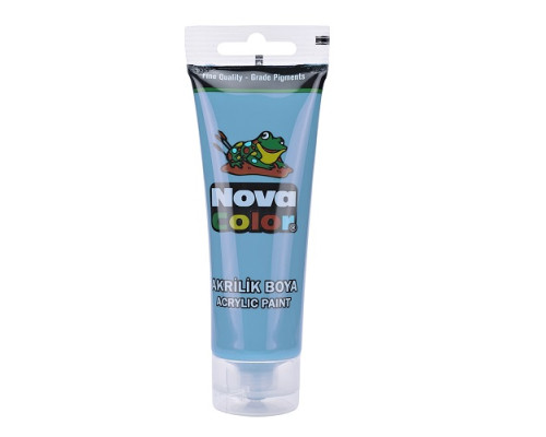 Краска акриловая в тубе 75гр. бирюзовая NC-2216 (6/72)