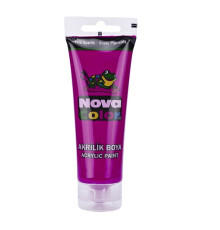 Краска акриловая в тубе 75гр. фуксия NC-2220 (6/72)