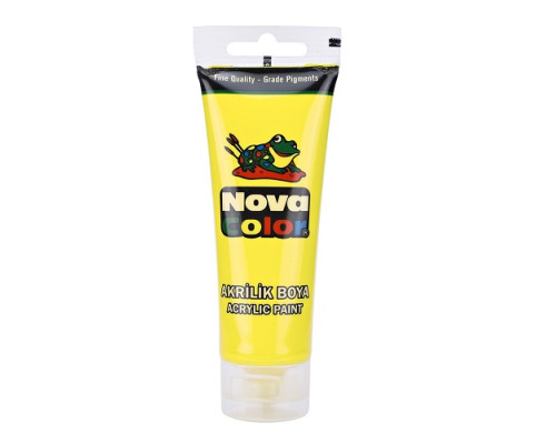 Vopsea acrilica in tub 75 gr. galben lămâie NC-2223 (6/72)