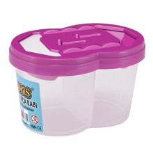 Стакан-непроливайка, пластик, двойной, асорти BR-256 (12/144)