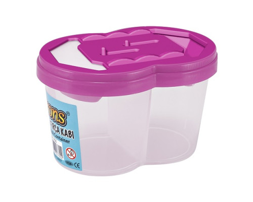 Стакан-непроливайка, пластик, двойной, асорти BR-256 (12/144)