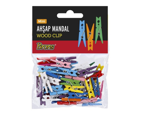 Set cleste din lemn, colore 25mm. 22buc. BR-908 (50/200) Set cleste din lemn, colore 25mm. 22buc. BR-908 (50/200)