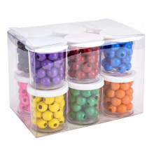 Set margele din plastic, mat, 30 buc container BR-694 (12/576)