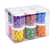 Set margele din plastic, mat, 30 buc container BR-694 (12/576)