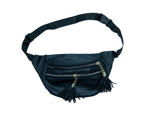 Сумка поясная "Банан" черная 050 (12)