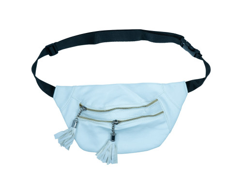 Сумка поясная "Банан" белая 050 (12)