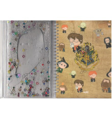 Carnet A5, spira, 48foi linie, lichid+glitter VK-0086I (18/108)