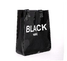 54180 Сумка Shopper черный пластик 27*33*10см VK-0088 (35)