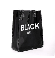 54180 Сумка Shopper черный пластик 27*33*10см VK-0088 (35)