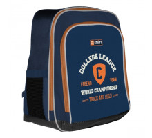 Rucsac școlar SMART H-55 "College league", albastru 558034