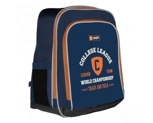 Рюкзак школьный SMART H-55 "College league", синий 558034 Рюкзак школьный SMART H-55 "College league", синий 558034