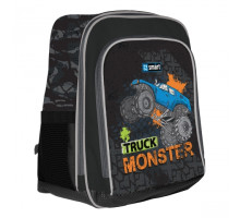 Рюкзак школьный SMART H-55 "Monster Truck", черный 558026