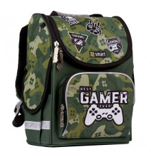 56522 Рюкзак школьный каркасный SMART PG-11 "Best Gamer", зеленый 557016