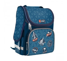 Rucsac cu carcasă rigidă școlar SMART PG-11 "Galactic"albastru 557039