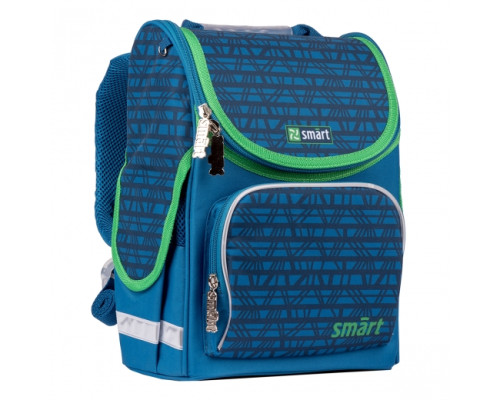 Rucsac cu carcasă rigidă școlar SMART PG-11 "Megapoliss"albastru 556343