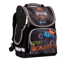 Rucsac cu carcasă rigidă școlar SMART PG-11 "Monster Truck"negru 557020