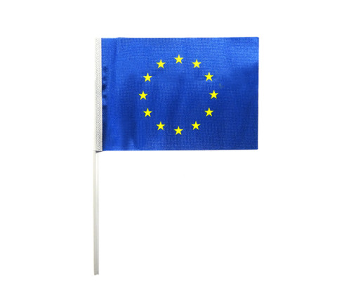 Drapel textil mic, Uniunea Europena 14x20cm, 110g/m2, poliester Drapel textil mic, Uniunea Europena 14x20cm, 110g/m2, poliester