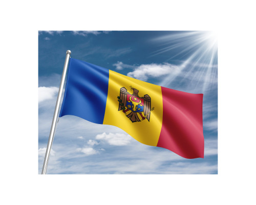 Drapel Republica Moldova 100x200cm, 110g/m2, poliester