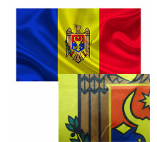 Drapel Republica Moldova 150x225cm, 110g/m2, poliester