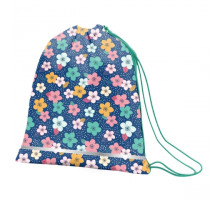 Сумка для обуви SMART SB-01 "Flowers melody", синий/коралловый 556219