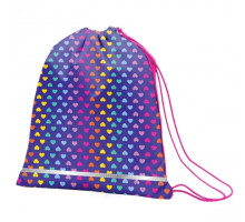 Сумка для обуви SMART SB-01 "Rainbow hearts", фиолетовый 556990
