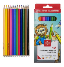Creioane 12 cul., LION, KOH-I-NOOR 12034KS