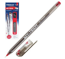 Ручка шариковая красная, MY-TECH 0.7мм, PENSAN (25/2000)