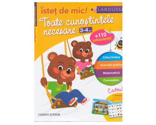 Pregatirea prescolarului 3-4 ani +110 autocolante N*6129