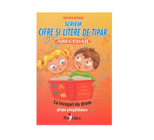 Caiet Abecedar. Scriem cifre si litere de tipar PL*1829