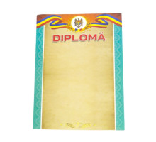 Diploma А4 cu chenar turcoaz U11 (100)