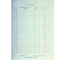Nota de plata A-5, autocopianta, (1000)