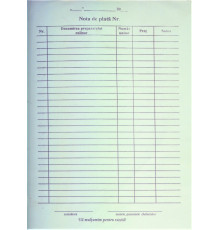 Nota de plata A-5, autocopianta, (1000)