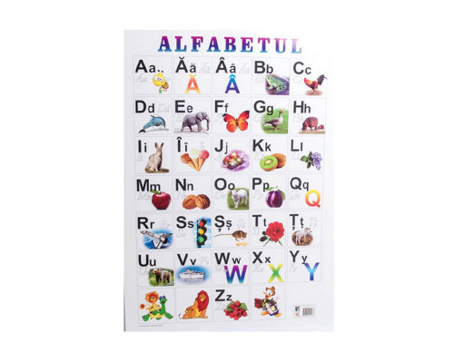 Алфавит Румынский 64 х 47 cм P*1268 (100)